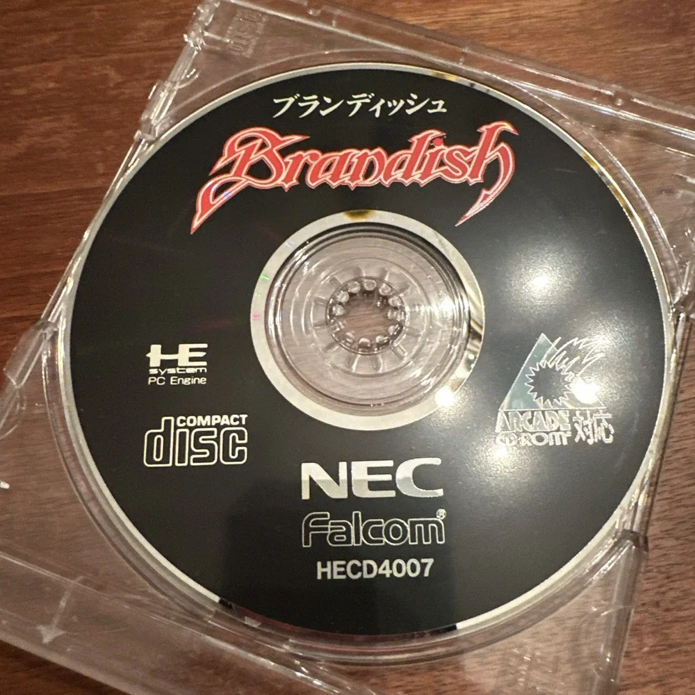 Japanese PC Engine NEC Super CD-Rom Brandish 1994 NTSC-J HECD4007 Untested